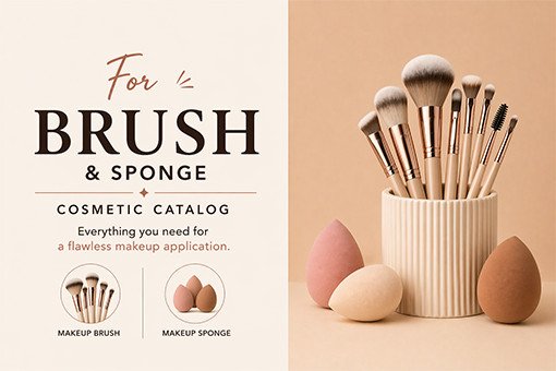 Makeup Brushes & Sponges Manufacturer | OEM ODM| Cosmetics Catalog