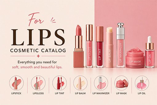 Lip Makeup Products for Sale | OEM Private Label Supplier | Cosmetics Catalog